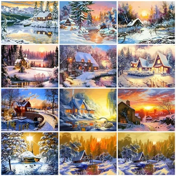 AZQSD Adult Coloring By Numbers DIY Winter Landscape Home Decoration Acrylic Paint Oil Painting By Numbers Tree Handpainted Gift
AZQSD Adult Coloring By Numbers DIY Winter Landscape Home Decoration Acrylic Paint Oil Painting By Numbers Tree Handpainted Gift