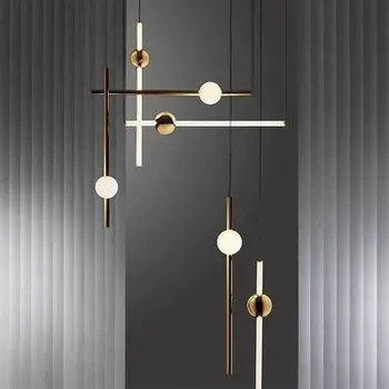 Nordic Loft Golden Chandelier Art Long Stick Living Room Hotel Hall Dinner Clothing Store Led Suspension Light Fixtures 
Nordic Loft Golden Chandelier Art Long Stick Living Room Hotel Hall Dinner Clothing Store Led Suspension Light Fixtures