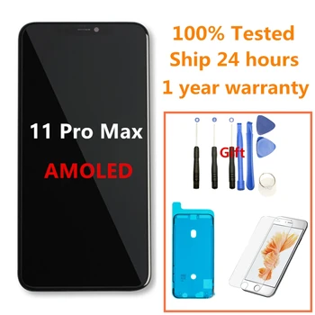 AAAA+ Quality Screen LCD for iPhone 11 Pro Max AMOLED with 3D Touch Screen Digitizer Assembly for iPhone 11 Screen Replacement
AAAA+ Quality Screen LCD for iPhone 11 Pro Max AMOLED with 3D Touch Screen Digitizer Assembly for iPhone 11 Screen Replacement