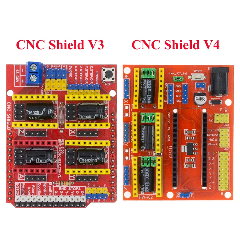1 шт. новый CNC Щит V4 щит v3 гравировальный станок/3D принтер/A4988 Плата расширения