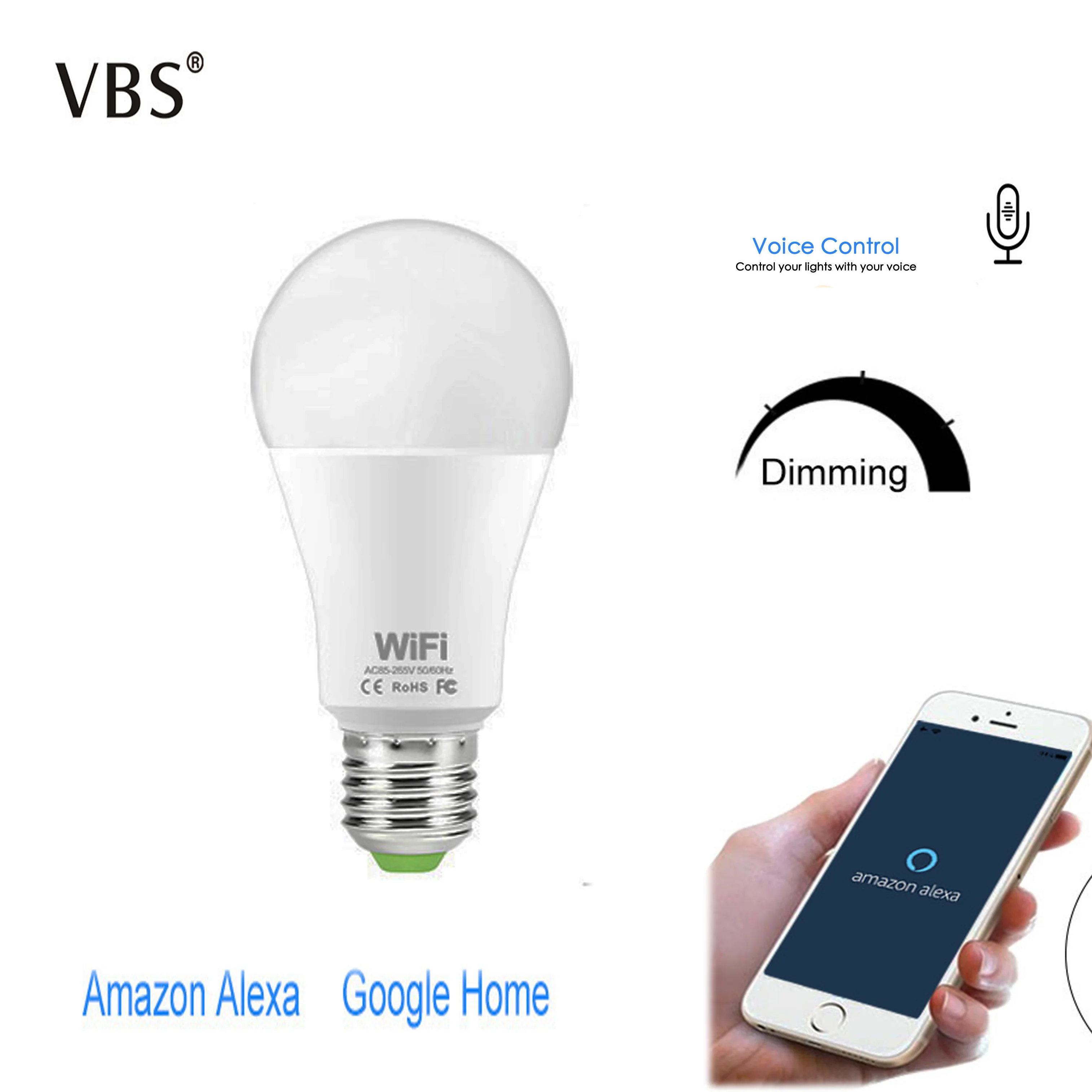 Newest E27 B22 WiFi Smart LED Bulbs Intellegent App Remote Control Light Bulb work with Amazon Alexa Echo Google Home Assistant
Newest E27 B22 WiFi Smart LED Bulbs Intellegent App Remote Control Light Bulb work with Amazon Alexa Echo Google Home Assistant