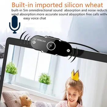 HD 1080P Webcam 2K Computer PC Web Camera with Microphone for Live Broadcast Video Calling Conference
HD 1080P Webcam 2K Computer PC Web Camera with Microphone for Live Broadcast Video Calling Conference