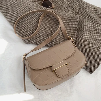 

VeryMe Simple Solid Color Shoulder Bags Female Small Square Mini Handbag Leather Elegant Purses And Handbags Bolso Bimba Y Lola