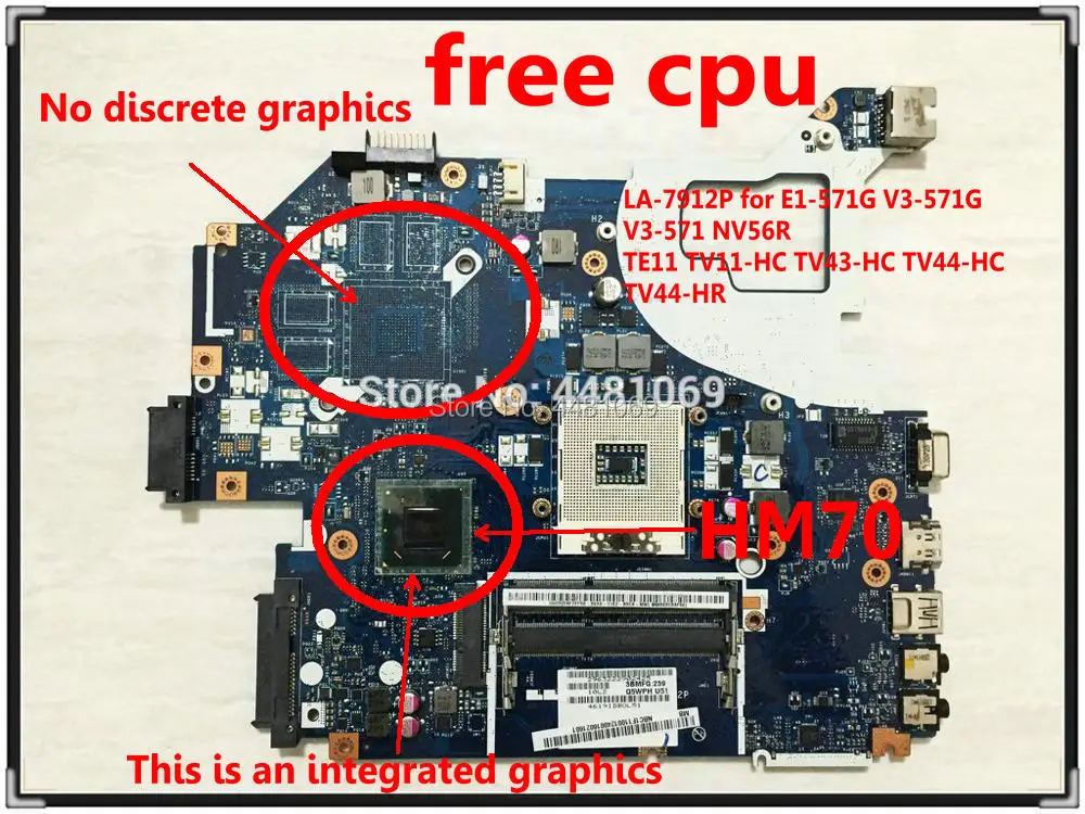 Для материнской платы Packard Bell EasyNote TE11 TV11 HC TV43 TV44 Q5WTC L51 NBC1F11001|Материнские для