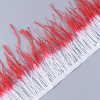 10 Yards Double Color Ostrich feathers Trim Fringe 10-15CM Real Ostrich Feather Ribbon Wedding Dress Decoration for Craft Plumes
10 Yards Double Color Ostrich feathers Trim Fringe 10-15CM Real Ostrich Feather Ribbon Wedding Dress Decoration for Craft Plumes