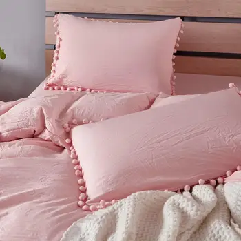 50 Quilt Cover Set Pink Bedding Sets Wish Furry Little Balls Queen Size Comforter Sets AB#90
50 Quilt Cover Set Pink Bedding Sets Wish Furry Little Balls Queen Size Comforter Sets AB#90