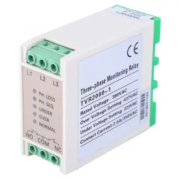 380V Over & Under Voltage Protector 3 Phase Failure Voltage Monitoring Sequence Protection Relayc Phase Loss Protection,
380V Over & Under Voltage Protector 3 Phase Failure Voltage Monitoring Sequence Protection Relayc Phase Loss Protection,