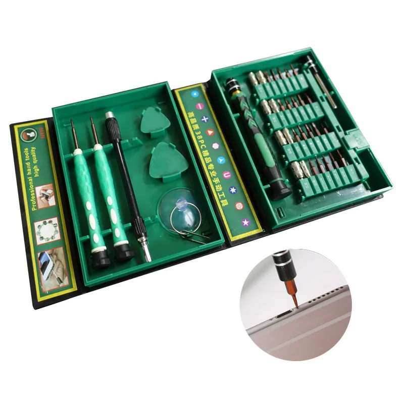 38-in-1 Screwdriver Set Precision Mobile Phone Repair Tools Kit For Smart Phonw Accessory Budles
38-in-1 Screwdriver Set Precision Mobile Phone Repair Tools Kit For Smart Phonw Accessory Budles