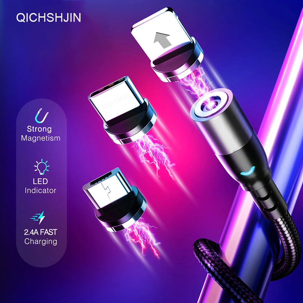 2.4A Magnetic Cable Micro USB Type C Cord Fast Charging LED lighting For iPhone 11 Samsung Huawei Xiaomi Mobile Phone Wire 1M 2M
2.4A Magnetic Cable Micro USB Type C Cord Fast Charging LED lighting For iPhone 11 Samsung Huawei Xiaomi Mobile Phone Wire 1M 2M