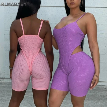 RLMABABY Diamond Spaghetti Strap 2 Piece Set Women Bodysuit High Waist Shorts Sexy Set Night Club Set Summer Casual Ladies Set 
RLMABABY Diamond Spaghetti Strap 2 Piece Set Women Bodysuit High Waist Shorts Sexy Set Night Club Set Summer Casual Ladies Set