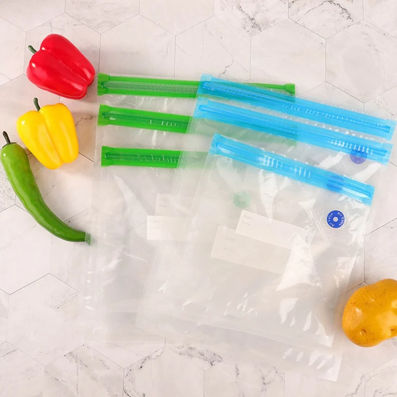 Reusable PE Vacuum Bags with Stickers Fresh-keeping Food Storage Bag Zipper Food Savers Travel Sealing Bags
Reusable PE Vacuum Bags with Stickers Fresh-keeping Food Storage Bag Zipper Food Savers Travel Sealing Bags