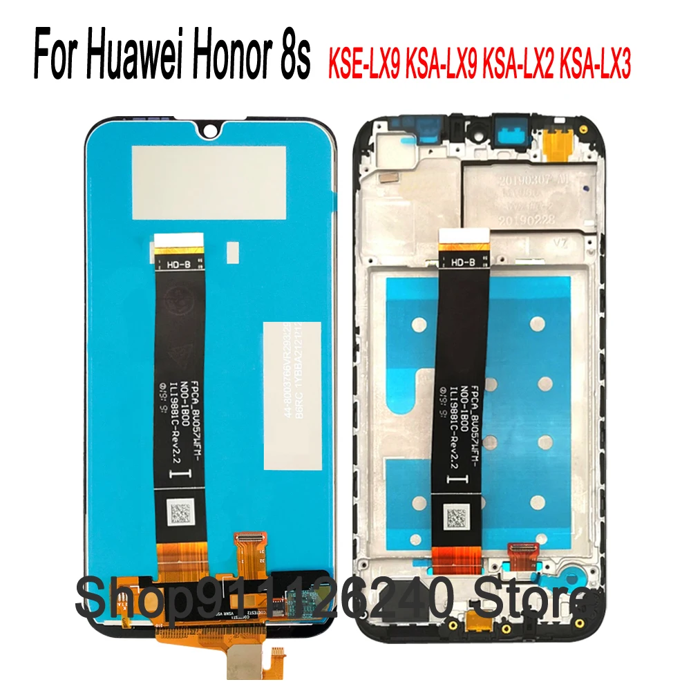 100% протестированный экран для Huawei Honor 8s ЖК-дисплей сенсорный датчик рамка