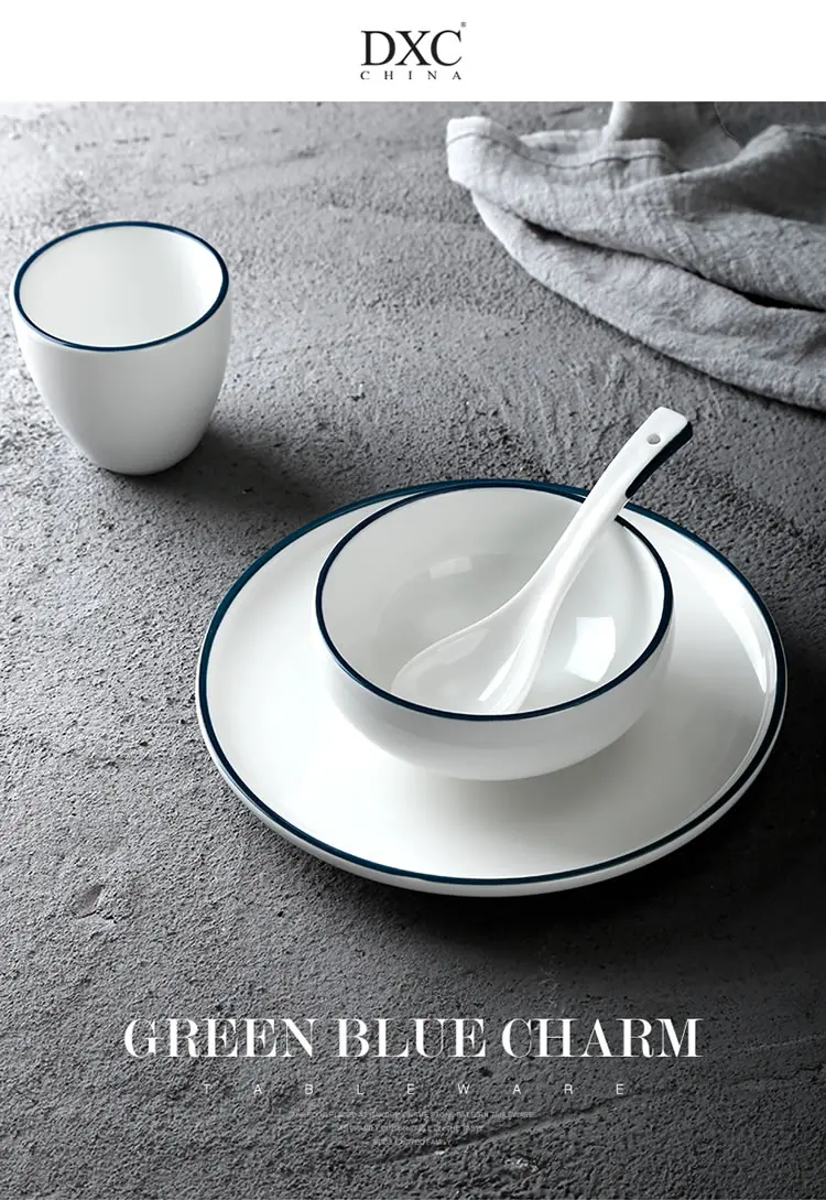 Высокое качество чайная чашка и блюдце набор фарфоровые чайные ложки белый