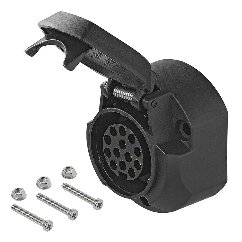 New Arrival 1 Set 13P Trailer Extension Mounting Socket with Switch-off Contact Seal Screws for RV Parts & Accessories
New Arrival 1 Set 13P Trailer Extension Mounting Socket with Switch-off Contact Seal Screws for RV Parts & Accessories