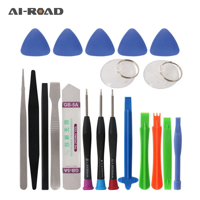 AI-ROAD 21Pcs/Set IPhone Opening Mobile Phone Repair Tool Set Hand Tools For IPhone Mobile Phone Xiaomi Tablet PC Small Toy Kit
AI-ROAD 21Pcs/Set IPhone Opening Mobile Phone Repair Tool Set Hand Tools For IPhone Mobile Phone Xiaomi Tablet PC Small Toy Kit