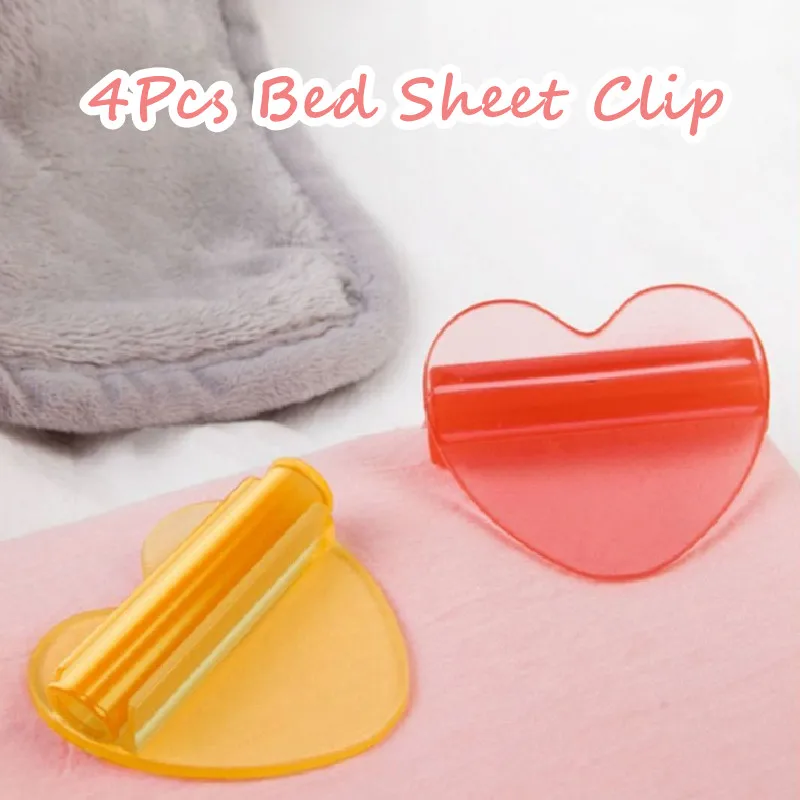 4Pcs/Set Bed Sheet Clips Invisible Anti-skid Clip Set Heart Shape Mattress Cover Blankets Holder Anti-skid Buckle Home Bedding
4Pcs/Set Bed Sheet Clips Invisible Anti-skid Clip Set Heart Shape Mattress Cover Blankets Holder Anti-skid Buckle Home Bedding
