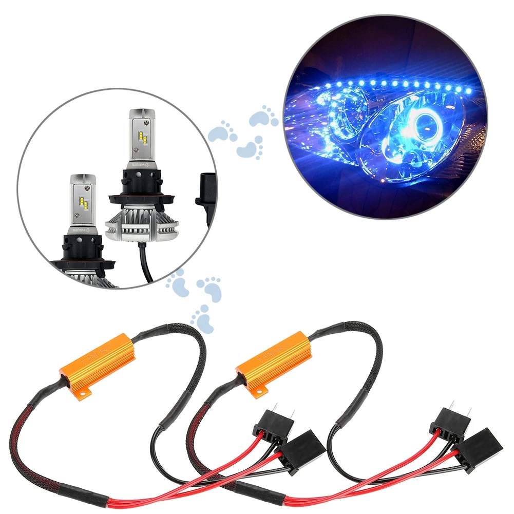 2pcs Car LED Decoder Superior LED Decoders Anti Hyper Flash No Error Load Resistor Wiring 12V 50W 8Ohm For Headlights Fog Light
2pcs Car LED Decoder Superior LED Decoders Anti Hyper Flash No Error Load Resistor Wiring 12V 50W 8Ohm For Headlights Fog Light