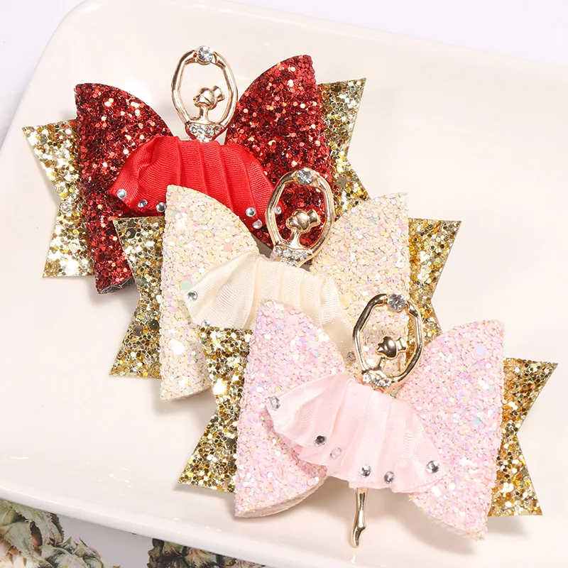 90206 Ballet GIRL'S Barrettes Glittering Powder Glitter Semi-Cloth Wrapper CHILDREN'S Hair Accessories Environmentally Friendly 
90206 Ballet GIRL'S Barrettes Glittering Powder Glitter Semi-Cloth Wrapper CHILDREN'S Hair Accessories Environmentally Friendly