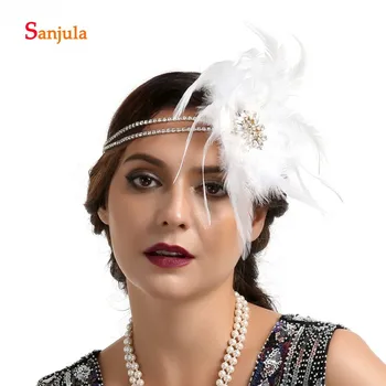 Feathers with Beaded Women Fanscinators Headband White Hair Accessories for Bridal Wedding Headwear akcesoria slubne BQ025
Feathers with Beaded Women Fanscinators Headband White Hair Accessories for Bridal Wedding Headwear akcesoria slubne BQ025