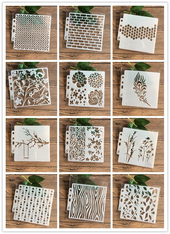 13*13 cm DIY Stencils Painting Scrapbook Coloring Embossing Album Decorative Paper Card Template
13*13 cm DIY Stencils Painting Scrapbook Coloring Embossing Album Decorative Paper Card Template