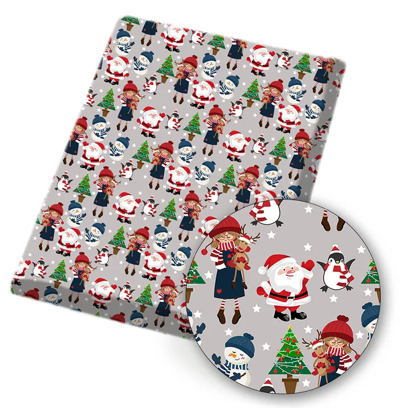 Christmas Printed Polyester Cotton Fabric Sheet X-mas Cloth Fabrics For DIY Bag Doll Craft Patchwork Sewing Supplies 45*150cm/pc
Christmas Printed Polyester Cotton Fabric Sheet X-mas Cloth Fabrics For DIY Bag Doll Craft Patchwork Sewing Supplies 45*150cm/pc