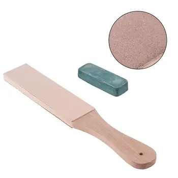 Promotion--Knife Sharpener Set Wooden Handle Leather Sharpening Strop Handmade Razors Polishing Board And Polishing Wax Leather
Promotion--Knife Sharpener Set Wooden Handle Leather Sharpening Strop Handmade Razors Polishing Board And Polishing Wax Leather