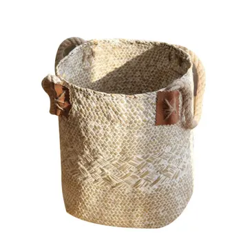 Wicker Weaving Storage Basket Hamper Craft Seagrass Laundry Basket Foldable For Kitchen Toys Holder Home Decoration Handmade
Wicker Weaving Storage Basket Hamper Craft Seagrass Laundry Basket Foldable For Kitchen Toys Holder Home Decoration Handmade