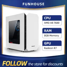 Athlon AMD A8 7680 8G RAM 120G SSD Home Office Computer Assembly Computer Complete DIY Desktop Computer host DIY Cheap Gaming PC Athlon AMD A8 7680 8G RAM 120G SSD Home Office Computer Assembly Computer Complete DIY Desktop Computer host DIY Cheap Gaming PC