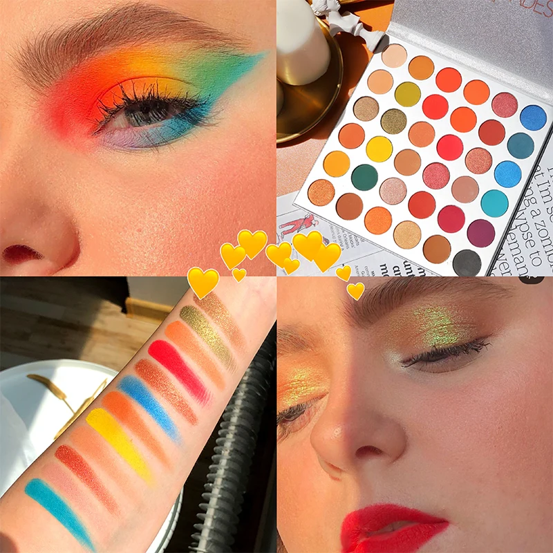36 Color Colorful NEON Eyeshadow Palette Shimmer Matte Glitter Eye shadow Pallete Pigmented Smoky Bright Makeup Palette Cosmetic
36 Color Colorful NEON Eyeshadow Palette Shimmer Matte Glitter Eye shadow Pallete Pigmented Smoky Bright Makeup Palette Cosmetic