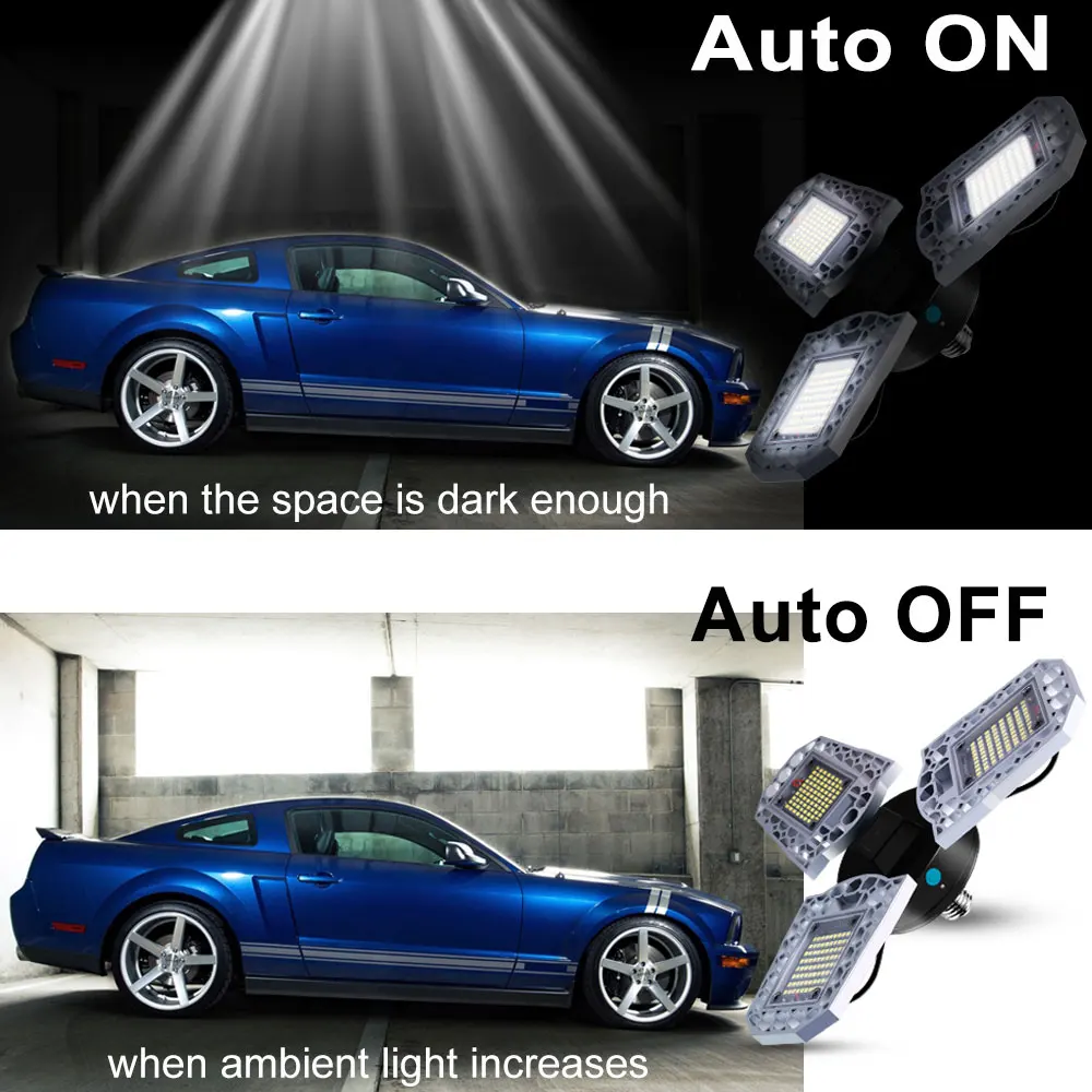 E27 Bulb LED Garage Light 360 Degrees Deformable Lamp Warehouse Workshop Bulb LED Lights 85-265V Foldable Three-Leaf Deformation
E27 Bulb LED Garage Light 360 Degrees Deformable Lamp Warehouse Workshop Bulb LED Lights 85-265V Foldable Three-Leaf Deformation