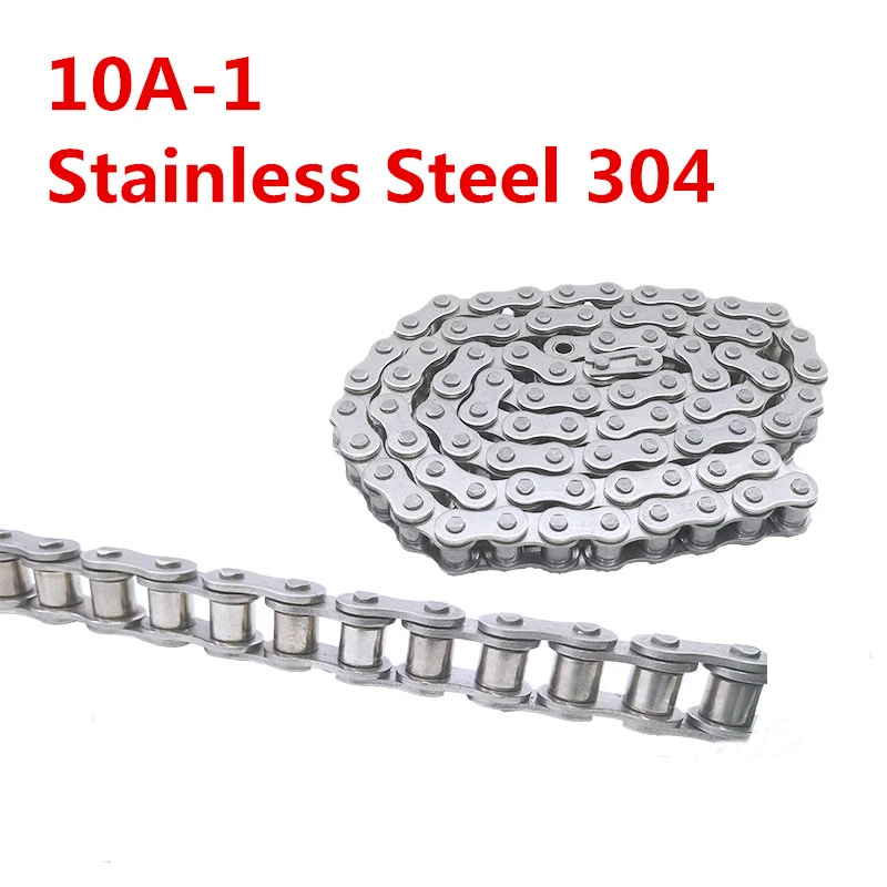 1PCS 1.5m Length 96 Links 10A-1 ANSI Standard Stainless Steel Short Pitch Single Drive Roller Chains
1PCS 1.5m Length 96 Links 10A-1 ANSI Standard Stainless Steel Short Pitch Single Drive Roller Chains