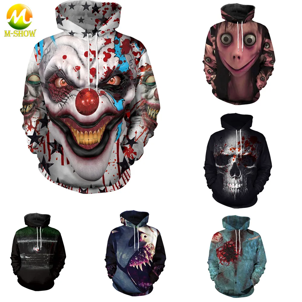 Halloween Funny Joker 3D Print Pullover Long Sleeve Hoodies Hooded Sweatshirt for Adult Women Halloween Tops Men Streetwear
Halloween Funny Joker 3D Print Pullover Long Sleeve Hoodies Hooded Sweatshirt for Adult Women Halloween Tops Men Streetwear