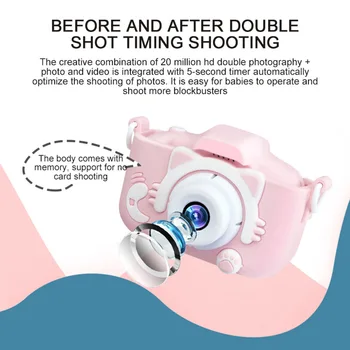 Children Digital Camera 2.0 Inch Screen Kids Camera Mini Digital Photo Children Camera With 3 Funny Developmental Games 
Children Digital Camera 2.0 Inch Screen Kids Camera Mini Digital Photo Children Camera With 3 Funny Developmental Games