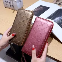 Woman's wallet Long Card Wallets zipper oof fashion Female Purse Leather Grid pattern Coin Holder Phone Clutch Cash Pocket 528
Woman's wallet Long Card Wallets zipper oof fashion Female Purse Leather Grid pattern Coin Holder Phone Clutch Cash Pocket 528
