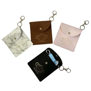 Reusable Mask Storage Clip PU Leather Keychain Dustproof Mask Cover Outdoor Portable Storage Case Box Masks Container Key Chain
Reusable Mask Storage Clip PU Leather Keychain Dustproof Mask Cover Outdoor Portable Storage Case Box Masks Container Key Chain