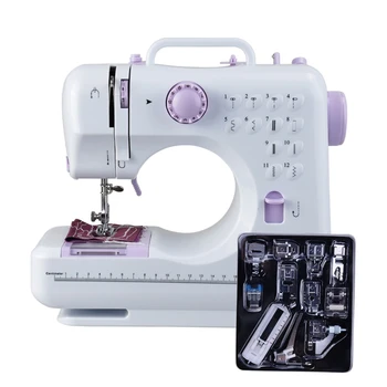 AFBC Mini 12 Stitches Sewing Machine Household Multifunctional Double Thread and Speed Free-Arm Crafting Mending Machine LED EU
AFBC Mini 12 Stitches Sewing Machine Household Multifunctional Double Thread and Speed Free-Arm Crafting Mending Machine LED EU