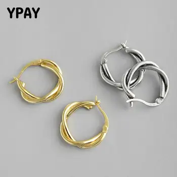 YPAY 100% Real 925 Sterling Silver Round Twisted Hoop Earrings for Women Vintage Statement Charm Earring Party Jewelry YME463
YPAY 100% Real 925 Sterling Silver Round Twisted Hoop Earrings for Women Vintage Statement Charm Earring Party Jewelry YME463