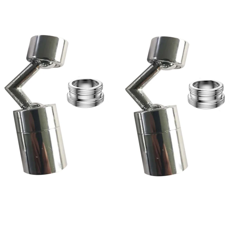 2Pcs 720 degree Filter Faucets, Universal Rotating Faucet, Internal and External Tooth Joint
2Pcs 720 degree Filter Faucets, Universal Rotating Faucet, Internal and External Tooth Joint