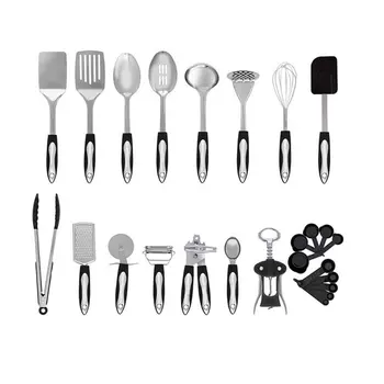 25pcs stainless steel tools kitchen utensil set handle kitchen practical kit kitchen tool accessories 
25pcs stainless steel tools kitchen utensil set handle kitchen practical kit kitchen tool accessories