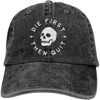 Black Baseball Cap-Die First Then Quit Light Trucker Hat Washed Cotton Vintage Adjustable Dad Hat 
Black Baseball Cap-Die First Then Quit Light Trucker Hat Washed Cotton Vintage Adjustable Dad Hat