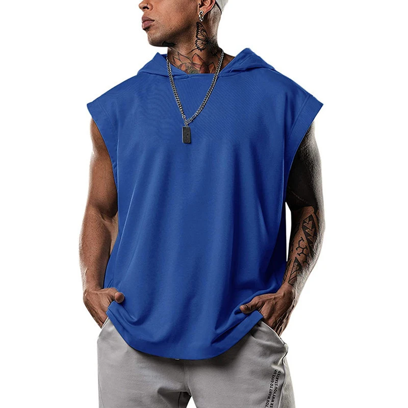 High Quality Gyms Vest Men Bodybuilding Hooded Tank Top Pure Color Cotton Sleeveless Tee Fitness Sweatshirt Sportswear Man Tops
High Quality Gyms Vest Men Bodybuilding Hooded Tank Top Pure Color Cotton Sleeveless Tee Fitness Sweatshirt Sportswear Man Tops