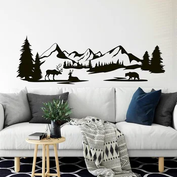Woodland Wall Decal Pine Tree Mountain Bear Moose Forest Wall Vinyl Sticker Mountain Landscape Decal Nursery Room Decor 2190
Woodland Wall Decal Pine Tree Mountain Bear Moose Forest Wall Vinyl Sticker Mountain Landscape Decal Nursery Room Decor 2190