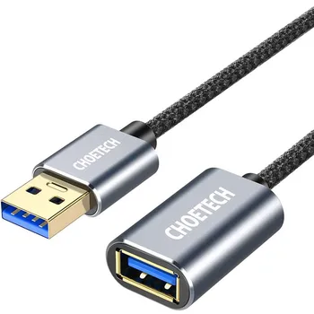 CHOETECH USB 3.0 Extension Cable(6.6ft/2m) A-Male to Female 5Gbps Data Transfer Cord for Computer, Laptop, USB Hubs, Printers
CHOETECH USB 3.0 Extension Cable(6.6ft/2m) A-Male to Female 5Gbps Data Transfer Cord for Computer, Laptop, USB Hubs, Printers