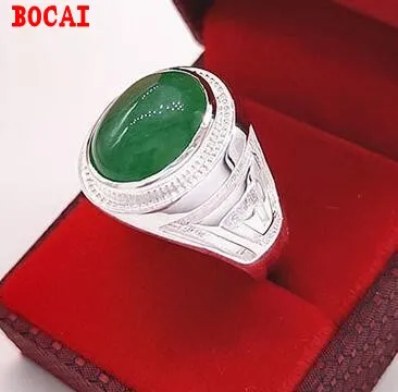 Real 990 sterling silver obsidian men's ring, trendy male personality Korean style domineering ring
Real 990 sterling silver obsidian men's ring, trendy male personality Korean style domineering ring