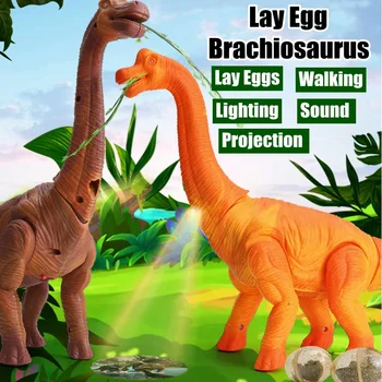Electric Brachiosaurus Dinosaur with Action Figure Lamplight Drop Lay Eggs Light Sound Dinosaur Model Educational Toy Gifts
Electric Brachiosaurus Dinosaur with Action Figure Lamplight Drop Lay Eggs Light Sound Dinosaur Model Educational Toy Gifts
