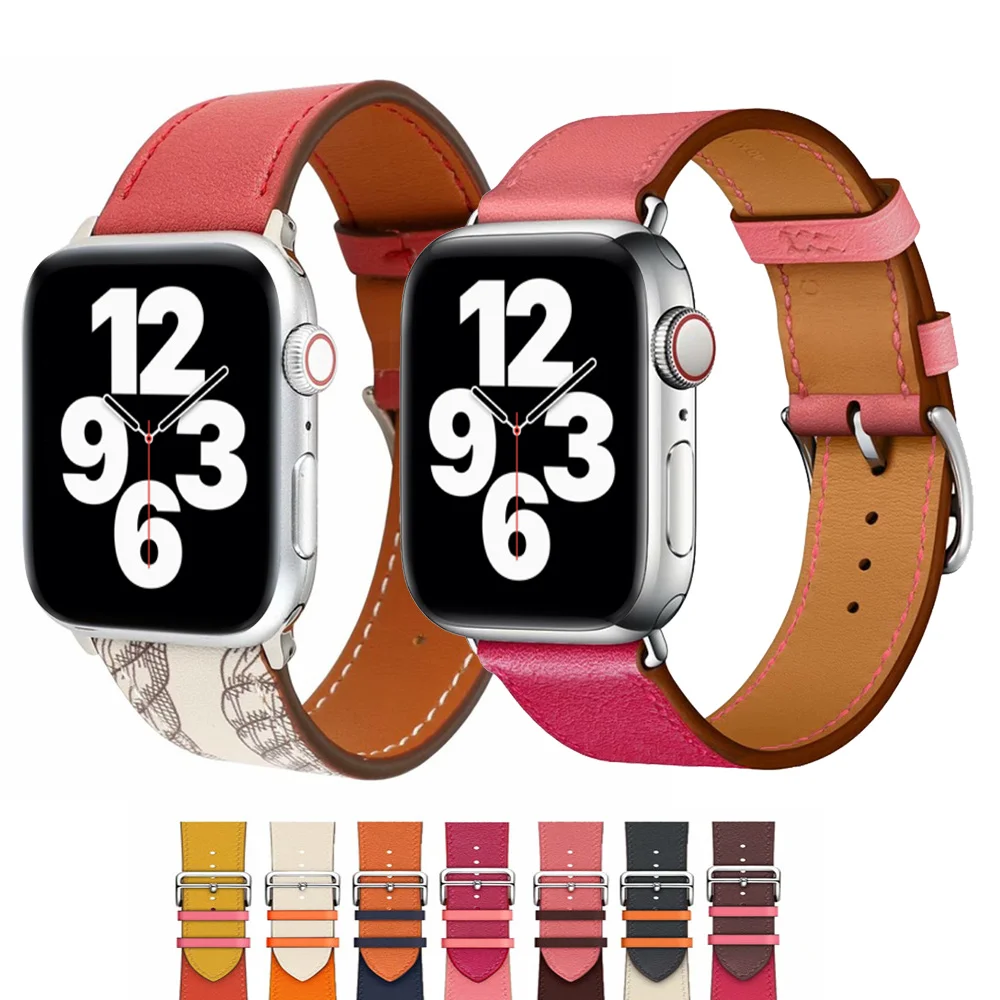 100% Genuine Cow Leather loop Bracelet Belt Band for Apple Watch 6 SE 5 4 42MM 38MM 44MM 40MM Strap for iWatch 6 5 4 Wristband
100% Genuine Cow Leather loop Bracelet Belt Band for Apple Watch 6 SE 5 4 42MM 38MM 44MM 40MM Strap for iWatch 6 5 4 Wristband