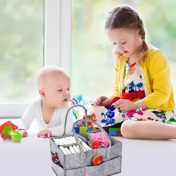 Felt Storage Bag Fashionable Liberal and Lovely Appearance Foldable Baby Diaper Toys Storage Basket Car Organizer Toy Bag
Felt Storage Bag Fashionable Liberal and Lovely Appearance Foldable Baby Diaper Toys Storage Basket Car Organizer Toy Bag