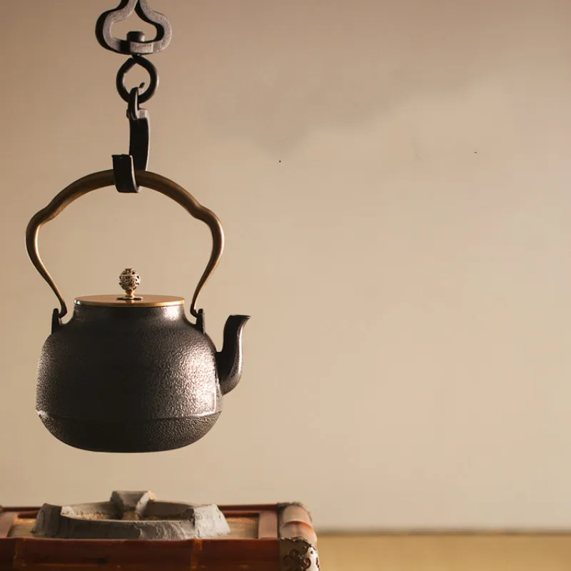 

Japanese Iron Pot Handmade Cast Iron Kettle Teapot Electric Ceramic Stove Tea Cooker Teapot Tea Kettle Dedicated for Tea Making