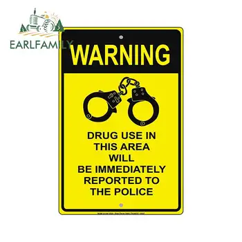 EARLFAMILY 13cm x 8.7cm for Warning Drug Use In This Area Will Be Immediately Funny Car Stickers Fashion Waterproof Decals
EARLFAMILY 13cm x 8.7cm for Warning Drug Use In This Area Will Be Immediately Funny Car Stickers Fashion Waterproof Decals