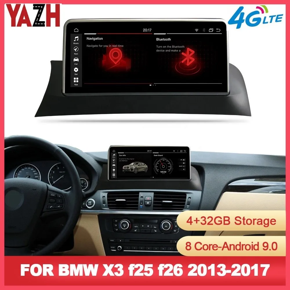 YAZH 10.25" 8 Core Car Radio Carplay Touch Screen Dvd Player Gps Navigation Multimedia System Android for BMW X3 F25 X4 F26
YAZH 10.25" 8 Core Car Radio Carplay Touch Screen Dvd Player Gps Navigation Multimedia System Android for BMW X3 F25 X4 F26